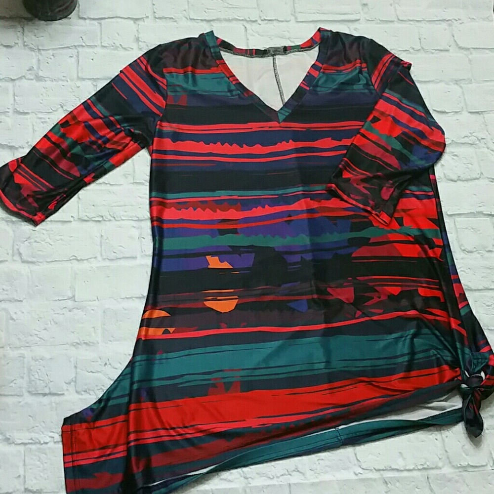 Rich Bold Color Tunic